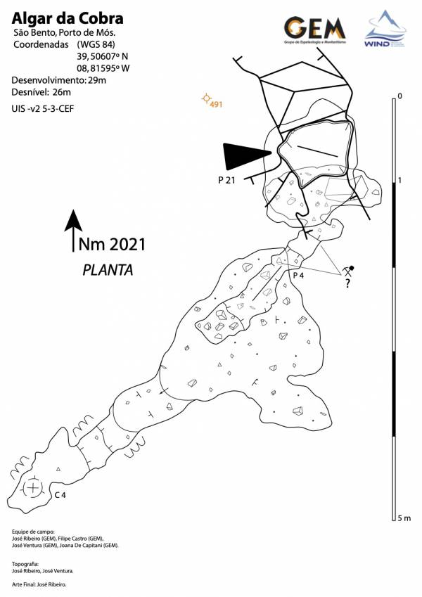 Figura 8a - Planta do Algar da Cobra