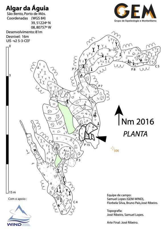 Figura 8a – Planta do Algar da Águia